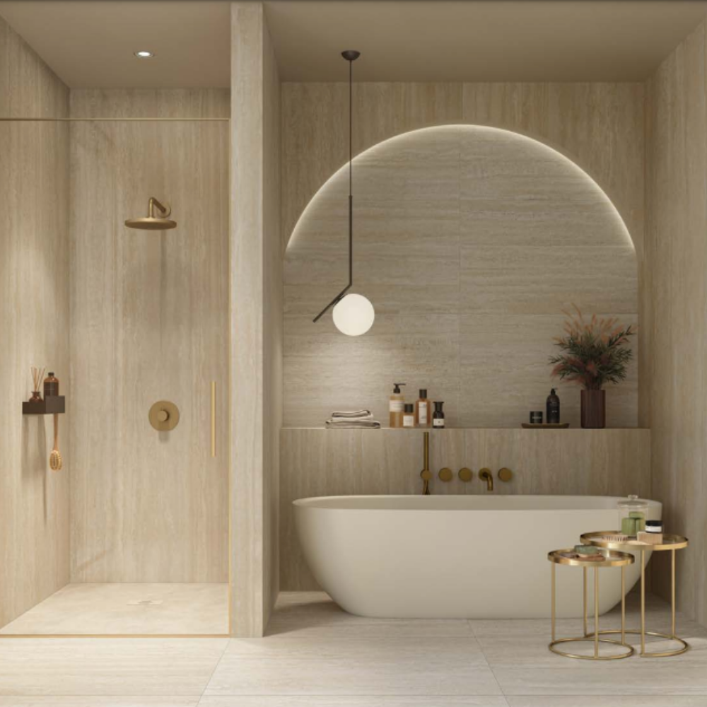 60x120cm Travertino Cream Matt 9mm 