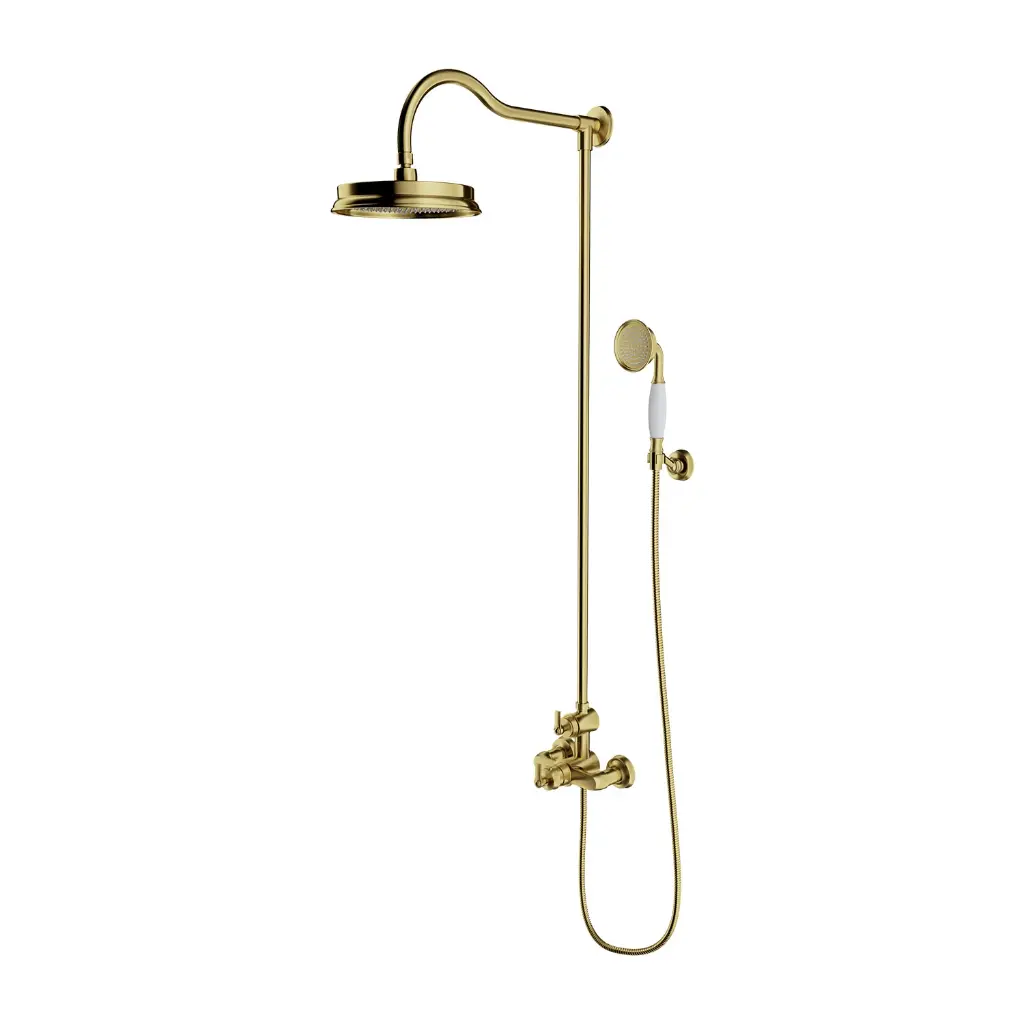 ARMANCE Aufputz-Duschsystem mit Thermostat Messing gebürstet (BSB) AM5244-6BSB