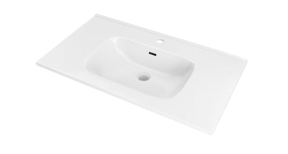 Ceramic Countertop VOLTERRA 101x46 Weiß Matt EV.101.WM