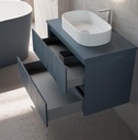 POLE-Kommode aus Marinesperrholz 80 x 45 x 54 cm mattes Kobaltblau PL080.Z 
