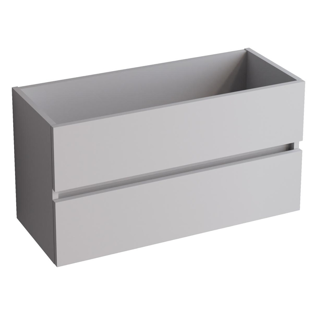 Schrank ANCONA 60 x 45 x 54 cm. 2 hängende Schubladen, Weiß glänzend AN202.060.BB