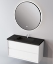 Integrierte Arbeitsplatte aus Feinsteinzeug von Lanic. Breite 61 cm. Allure Black  EL.061.C.N