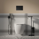 MODERN PROJECT  |  Ständer für Papier- und Toilettenbürste mit Ablage Schwarz matt (BLM) MP60820BL 
