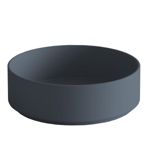 Keramikwaschbecken „Roll“. Ø 36 cm. Kobalt matt LUR.Z 