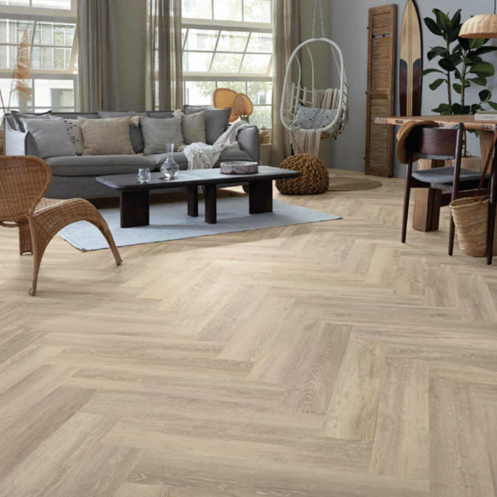  Authentic Parva Oak XL Sardinia Fischgrät Klebe Vinyl 74.93 x 15.24 cm 2.5 mm Nutzschicht 0.55 mm (46419)