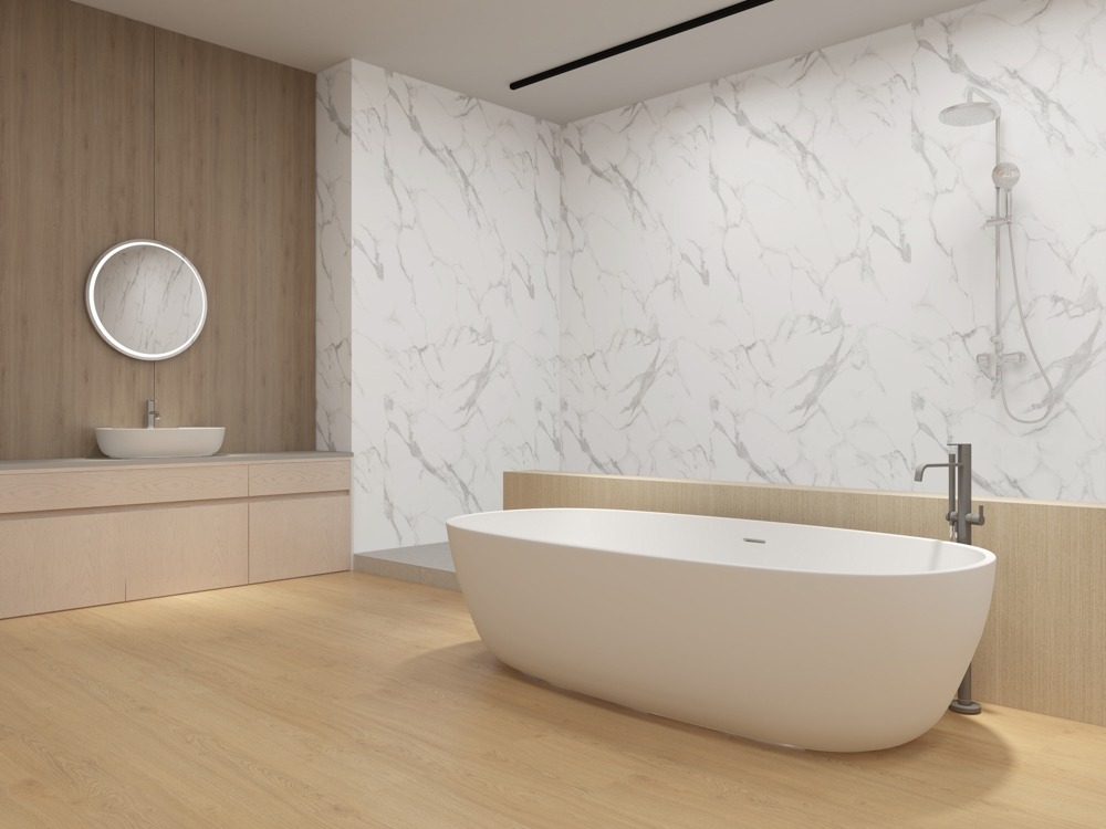 SPC Wandpaneel 120x280x0,4cm White Marble
