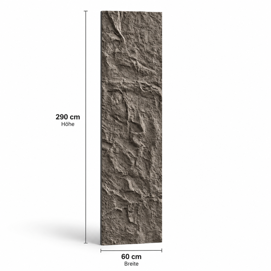 PU- Felsoptik Schneeweiß 60x290cm
