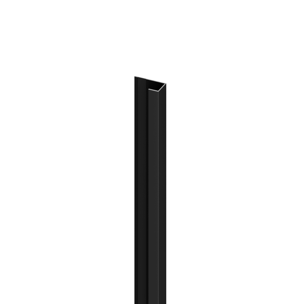 Abschluss Profil Paneele XL Schwarz matt 300cm 