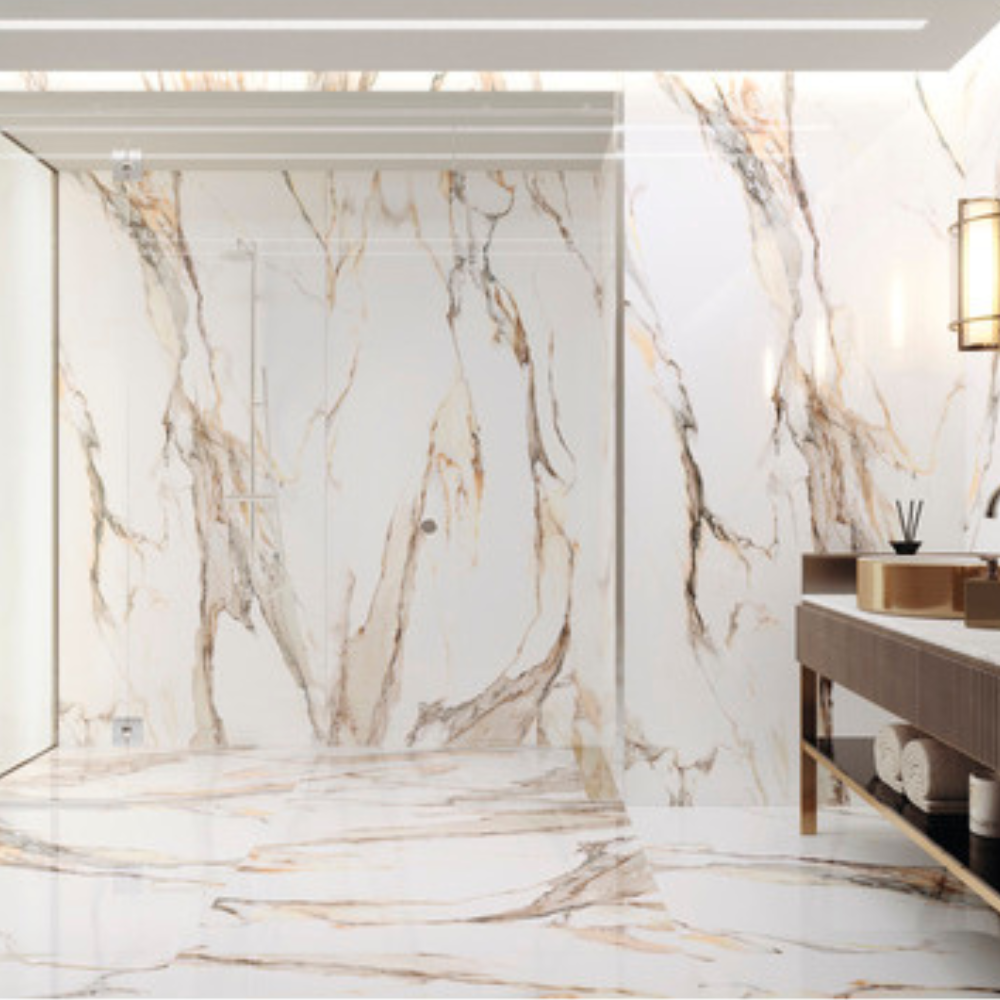 60x120cm Calacatta Gold  Hochglanz 9mm 