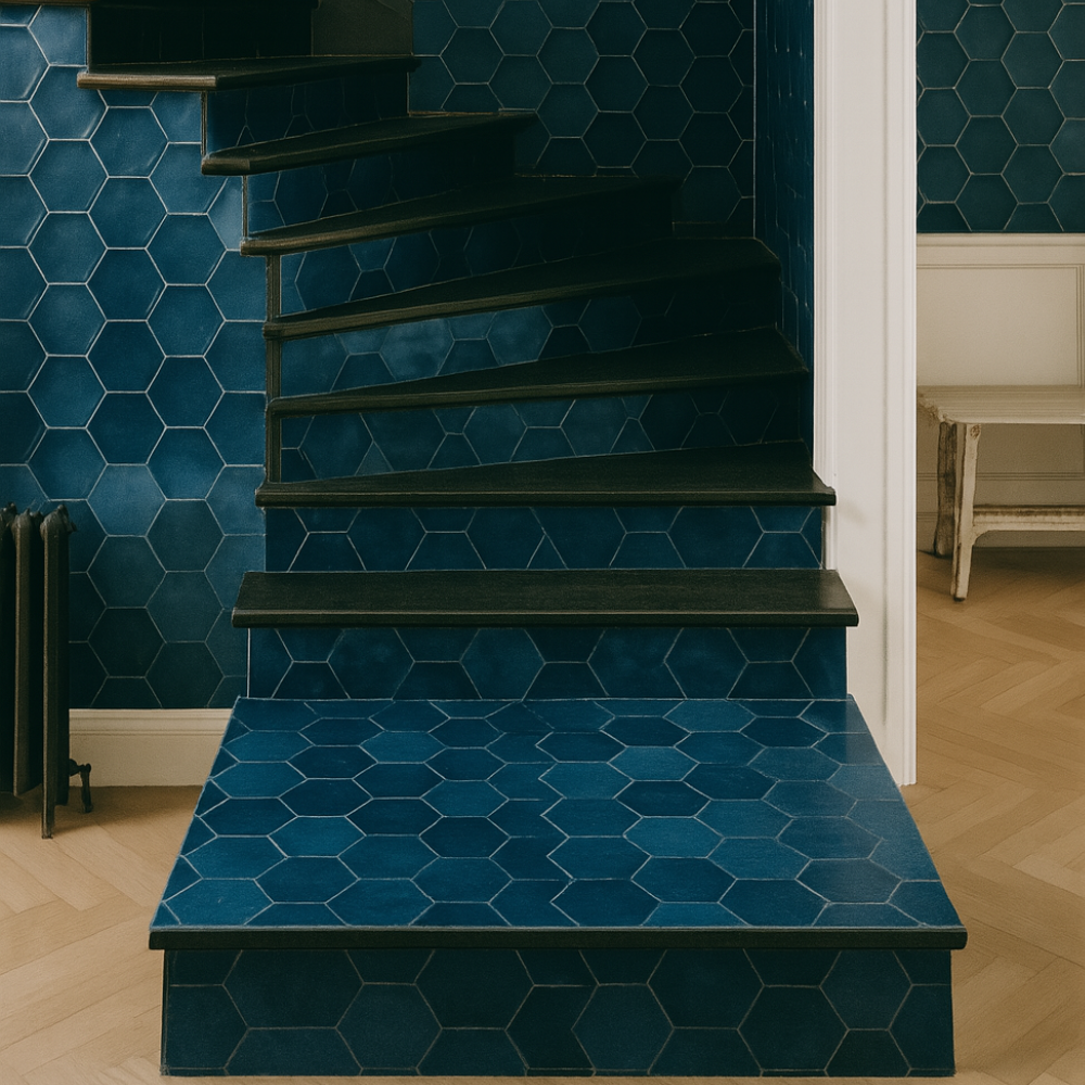 15x17,5cm ARTISAN Hexagon Ocean Glossy 9mm