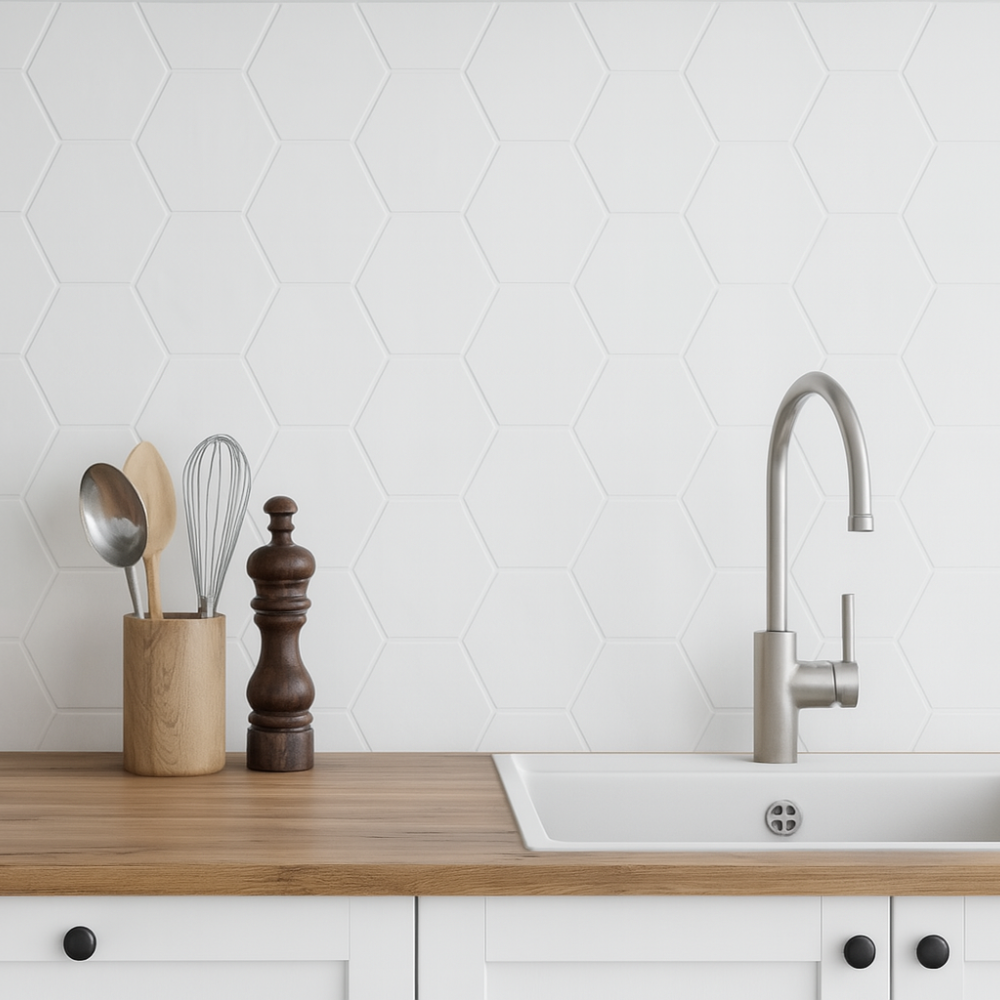 ARTISAN Hexagon Snow Glossy 15x17,5cm