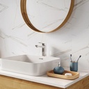 SPC Wand Paneel Calacatta White Hochglanz 60x120cm