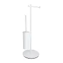 Modern Project Ständer für Papier- und Toilettenbürste Weiß matt (WM) MP60810WM 
