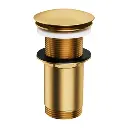 Klick-Klack-Stopfen für Waschtische ohne Überlauf Gold gebürstetet (GLB) A716GLB