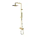 Y Aufputz-Duschsystem mit Thermostat Gold gebürstet (GLB) Y1244SUGLB
