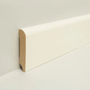 Sockelleiste Kiefer Weiß Lackiert WL10 18x80mm weiß RUND #606NEU (SB606)