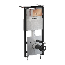 STRONGFRAME Vorwandelement mit ECO-Spülung + MINIMAL WC-Betätigungsplatte Weiß matt (WM) STFWCECO1M-RWM 