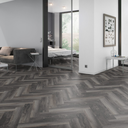Fischgrät Klebe Vinyl Smoked Pine Black 120 x 600 x 2,5mm (OFD-055-269)