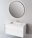 Integrierte Arbeitsplatte aus Feinsteinzeug von Lanic. Breite 81 cm. Storm White EL.081.C.W 