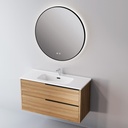 Eingebaute Keramik-Arbeitsplatte „Volterra“. Breite 81 cm. Hochglanzweiß EV.081.C 