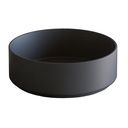 Keramikwaschbecken „Roll“. Ø 36 cm. Mattschwarz LUR.N 