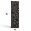 PU- Felsoptik Weltraum-Schwarz 60x290cm