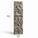 PU- Felsoptik Klar-Wasser-Grau 60x290cm